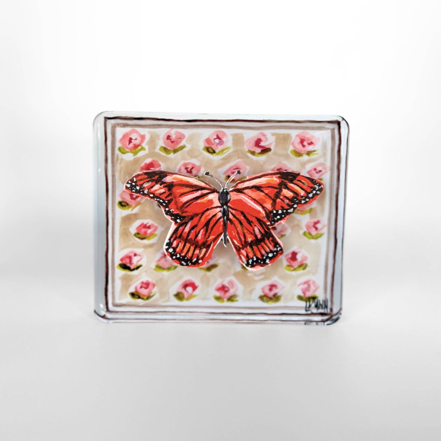 MONARCH BUTTERFLY ACRYLIC BLOCK