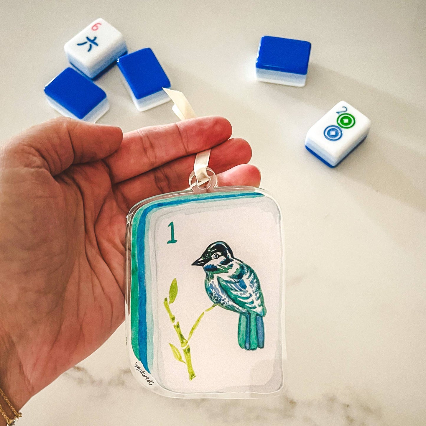 BIRD BAM MAHJONG ORNAMENT