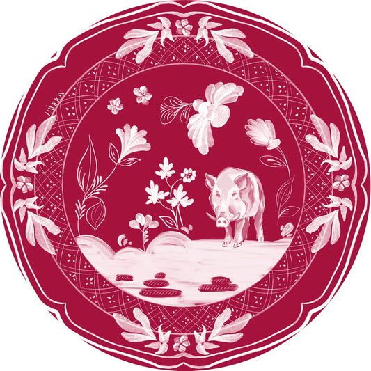 FAYETTEVILLE HOG DESSERT PLATES- 10 PACK