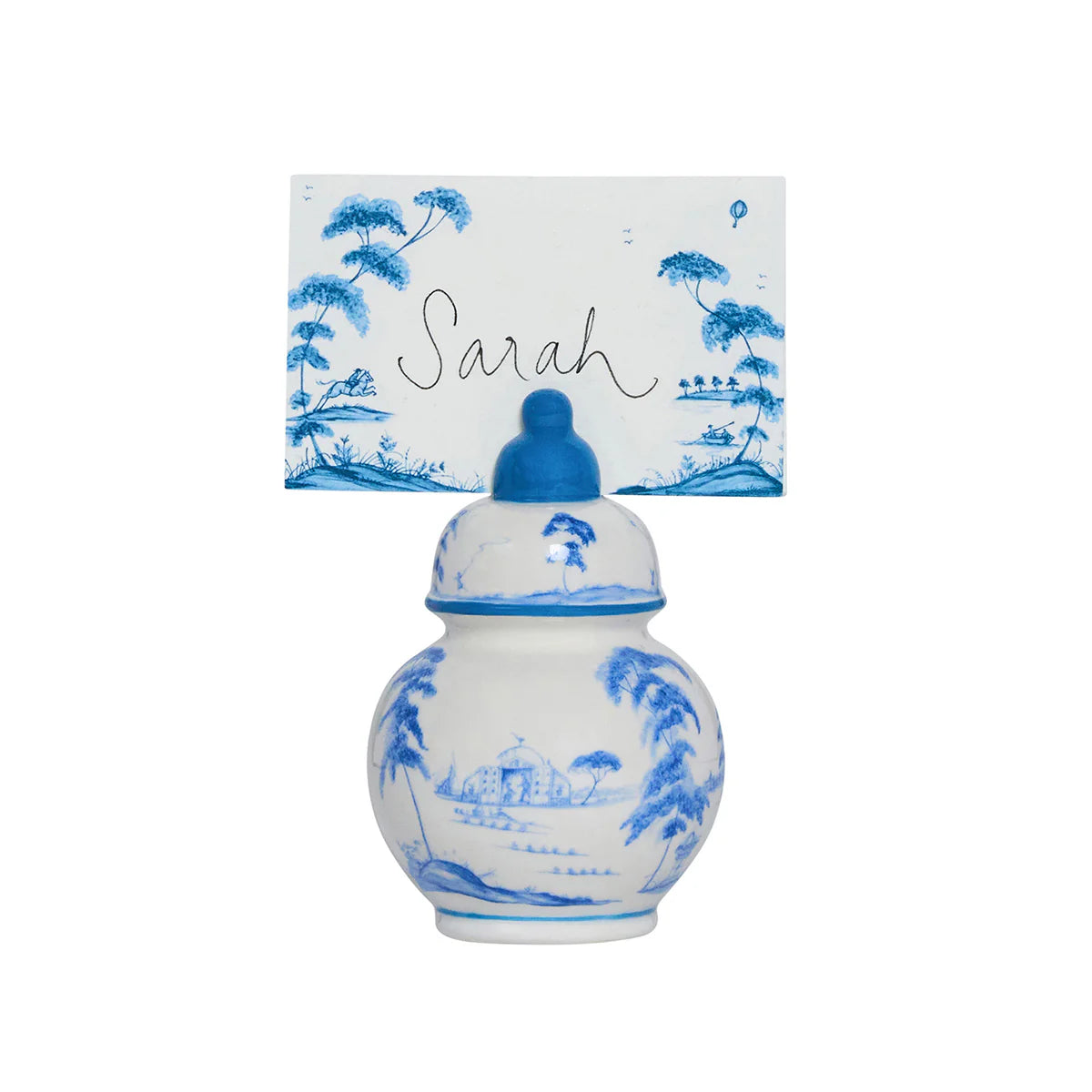 COUNTRY ESTATE PLACE CARD SET/12- DELFT BLUE