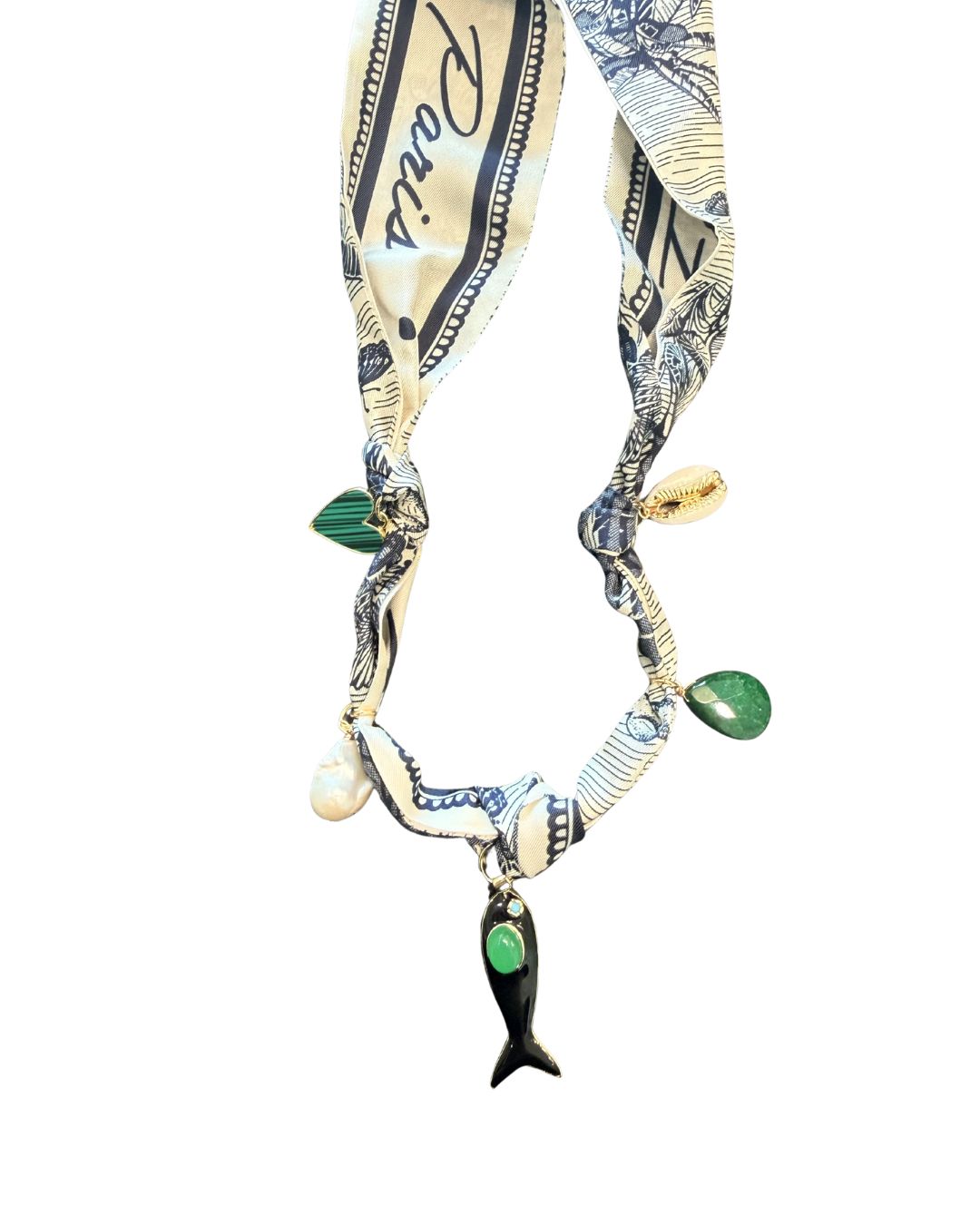 SCARF CHARM NECKLACE