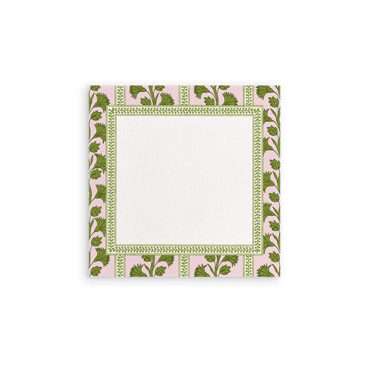 PINK PALMS BLOCK NOTEPAD