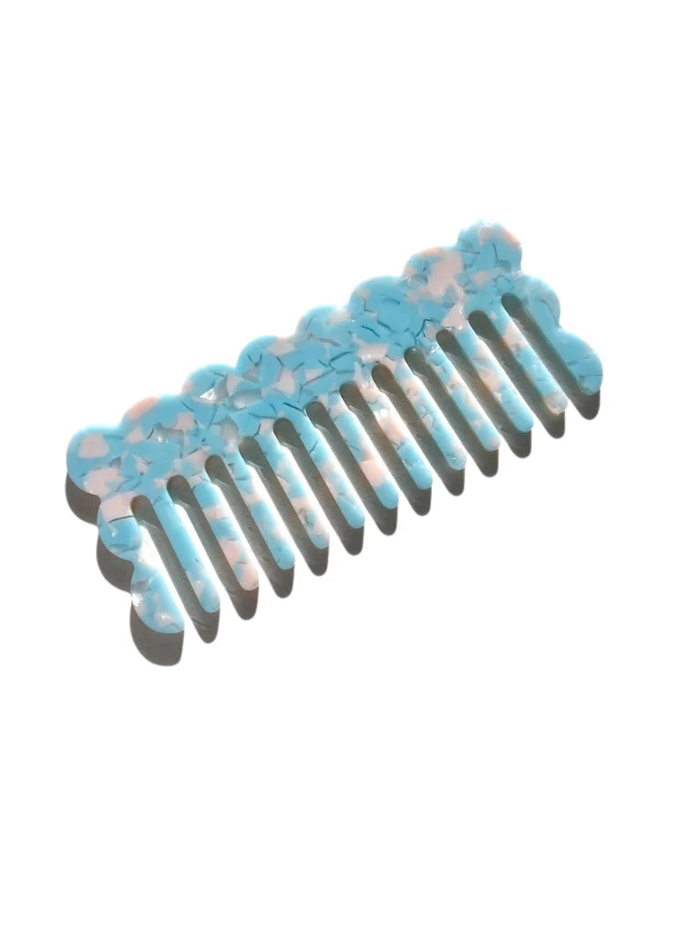WAVY ACETATE HAIR COMB