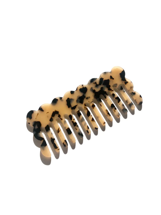WAVY ACETATE HAIR COMB