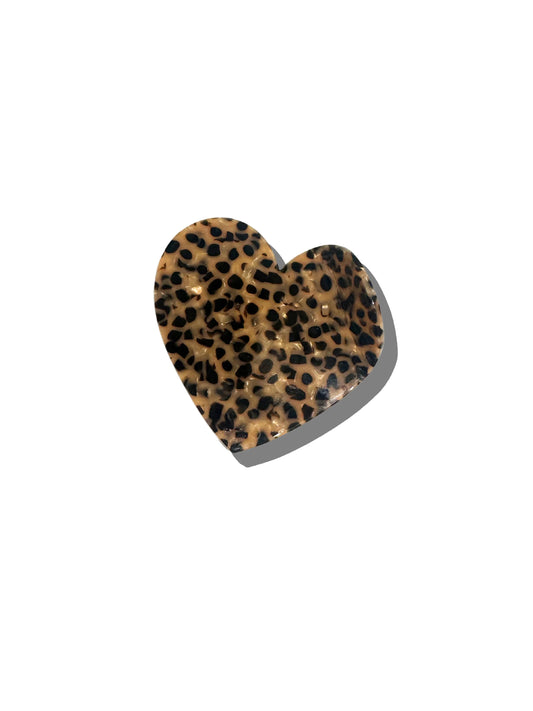 HEART ACETATE CLAW CLIP