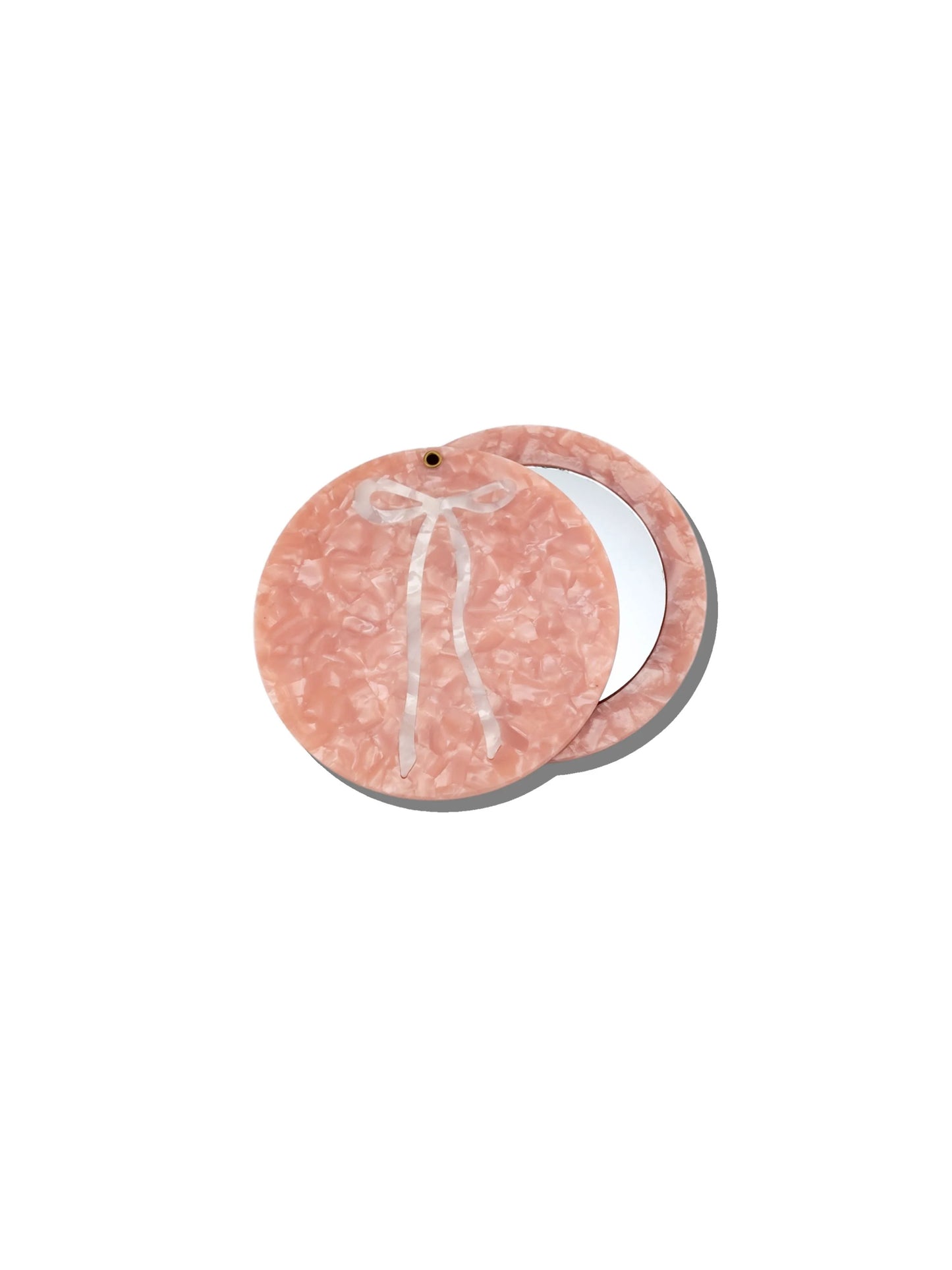 PINK BOW COMPACT MIRROR