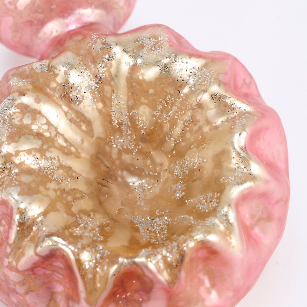 PINK SPIRE GLASS ORNAMENT