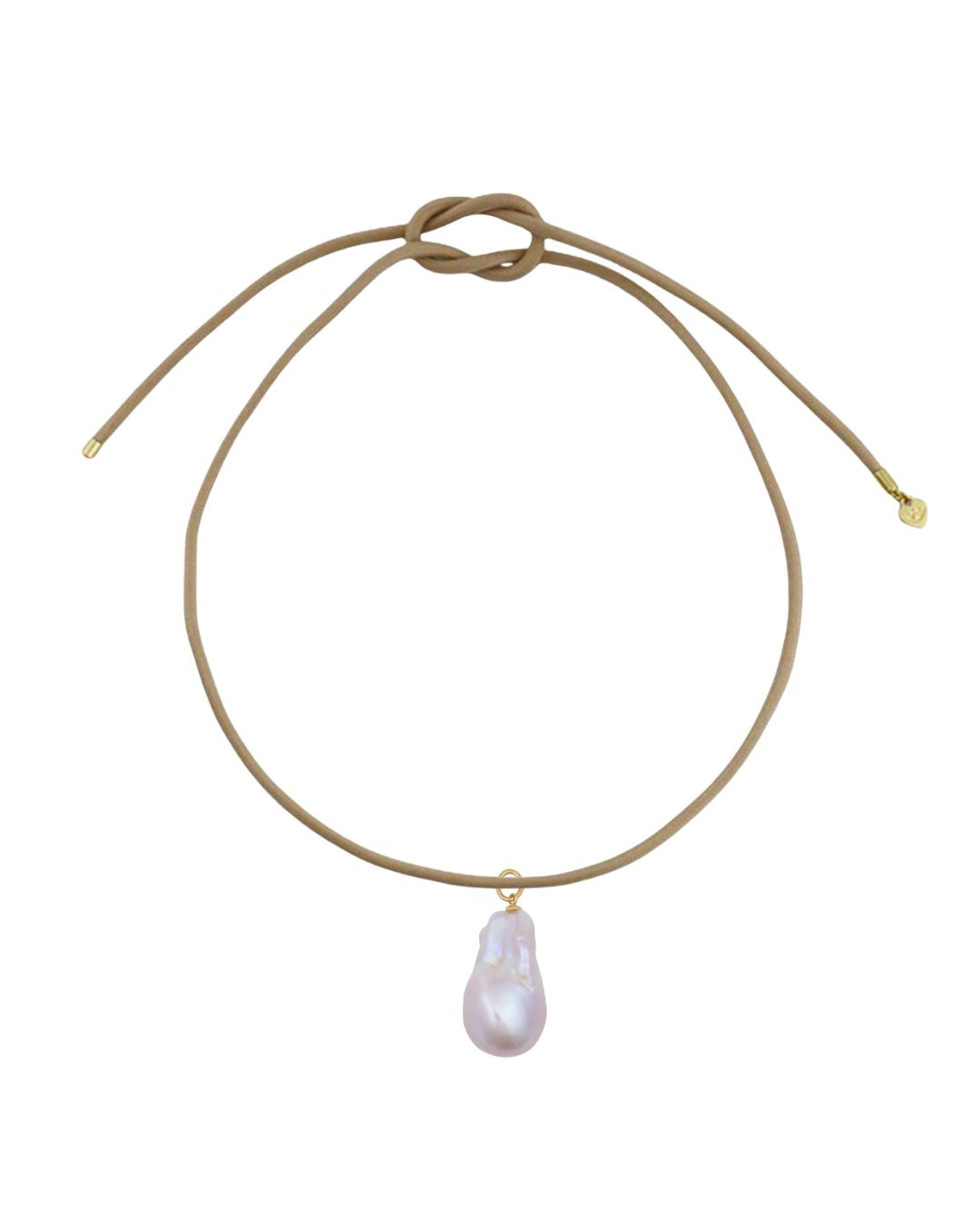 BAROQUE PEARL ON GOLD CORD