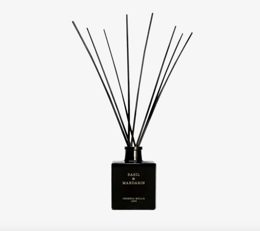 REED DIFFUSER 3.4 OZ. - BASIL & MANDARIN - BLACK