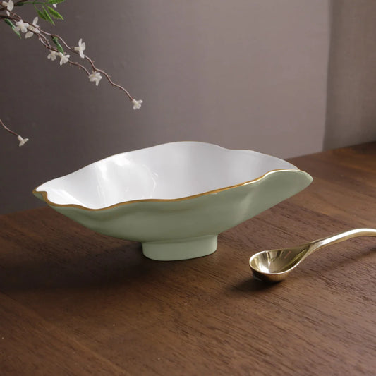 BOWL - SMALL ENCANTO CLAIRE OVAL BOWL WITH SPOON