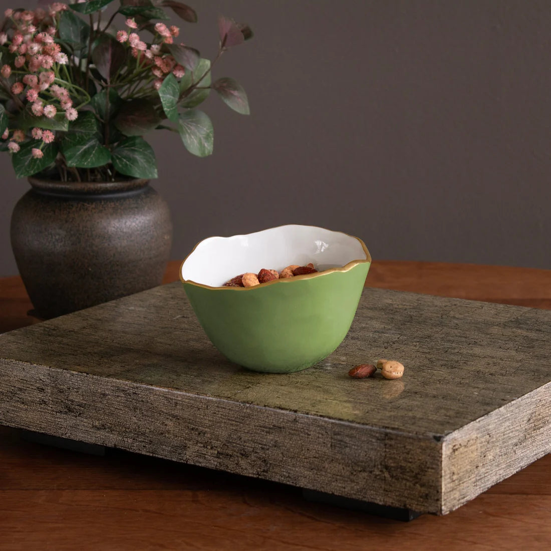 BOWL - SMALL ENCANTO OSAKA  (GREEN AND WHITE)