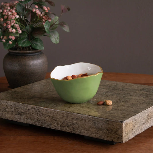 BOWL - SMALL ENCANTO OSAKA  (GREEN AND WHITE)