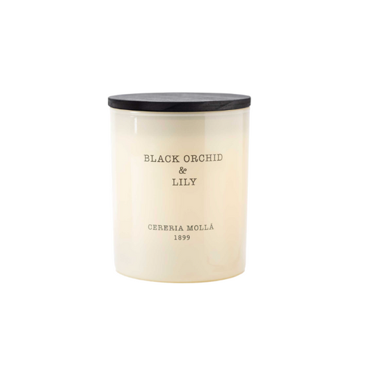 CANDLE - 8 OZ. BLACK ORCHID & LILY - IVORY