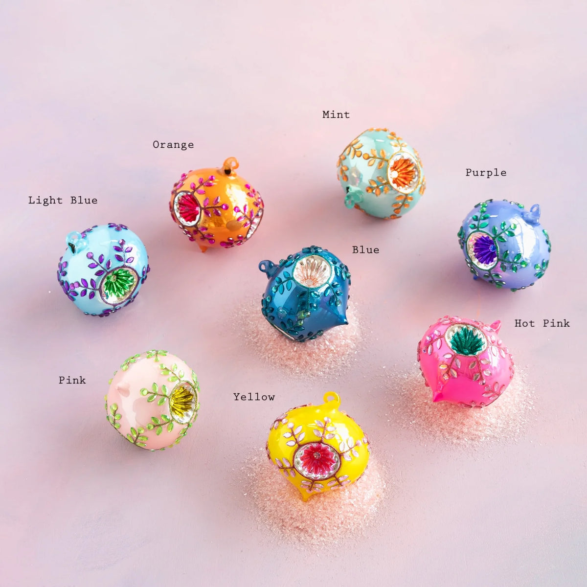 JEWELED REFLECTOR ORNAMENT