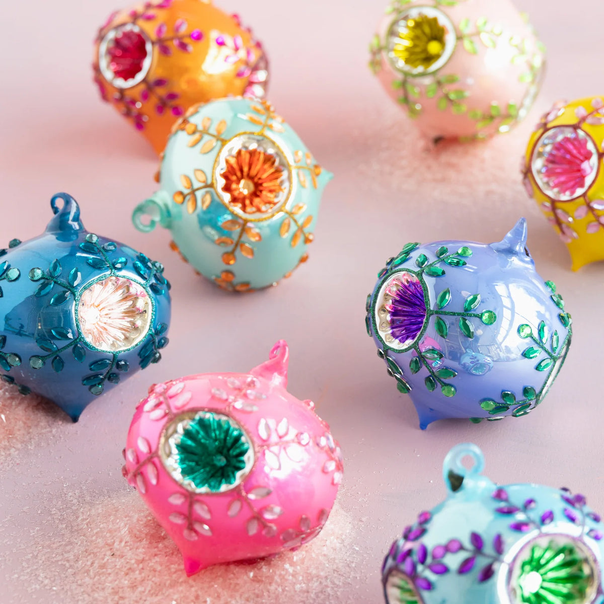JEWELED REFLECTOR ORNAMENT