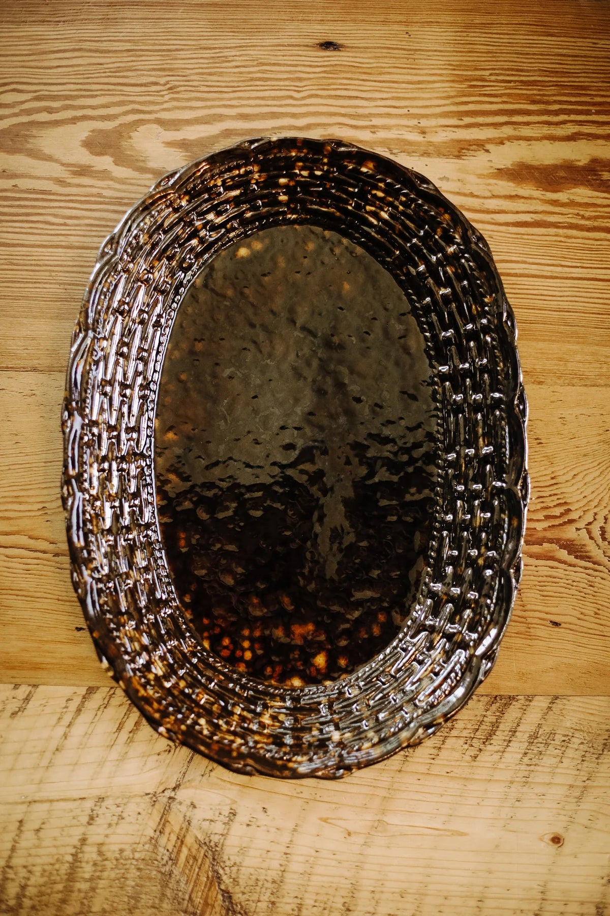 TORTOISE OVAL PLATTER