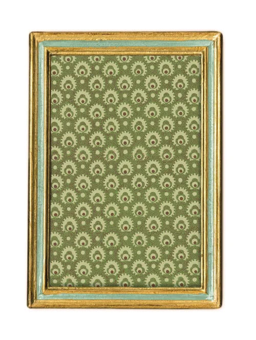 SQUARE 3X3 URBINO AZZURO FLORENTINE FRAME