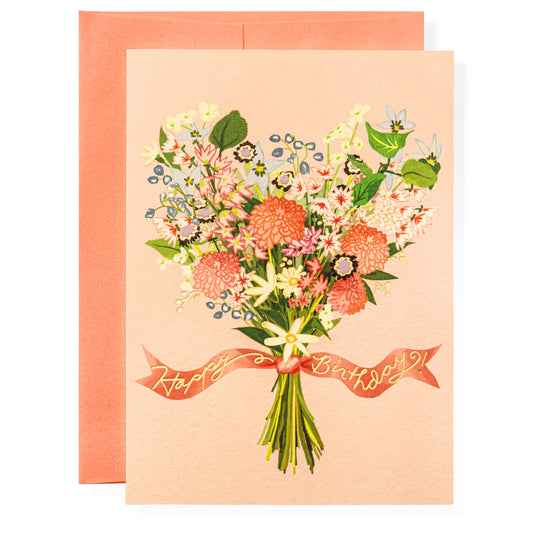 BIRTHDAY BOUQUET GREETING CARD