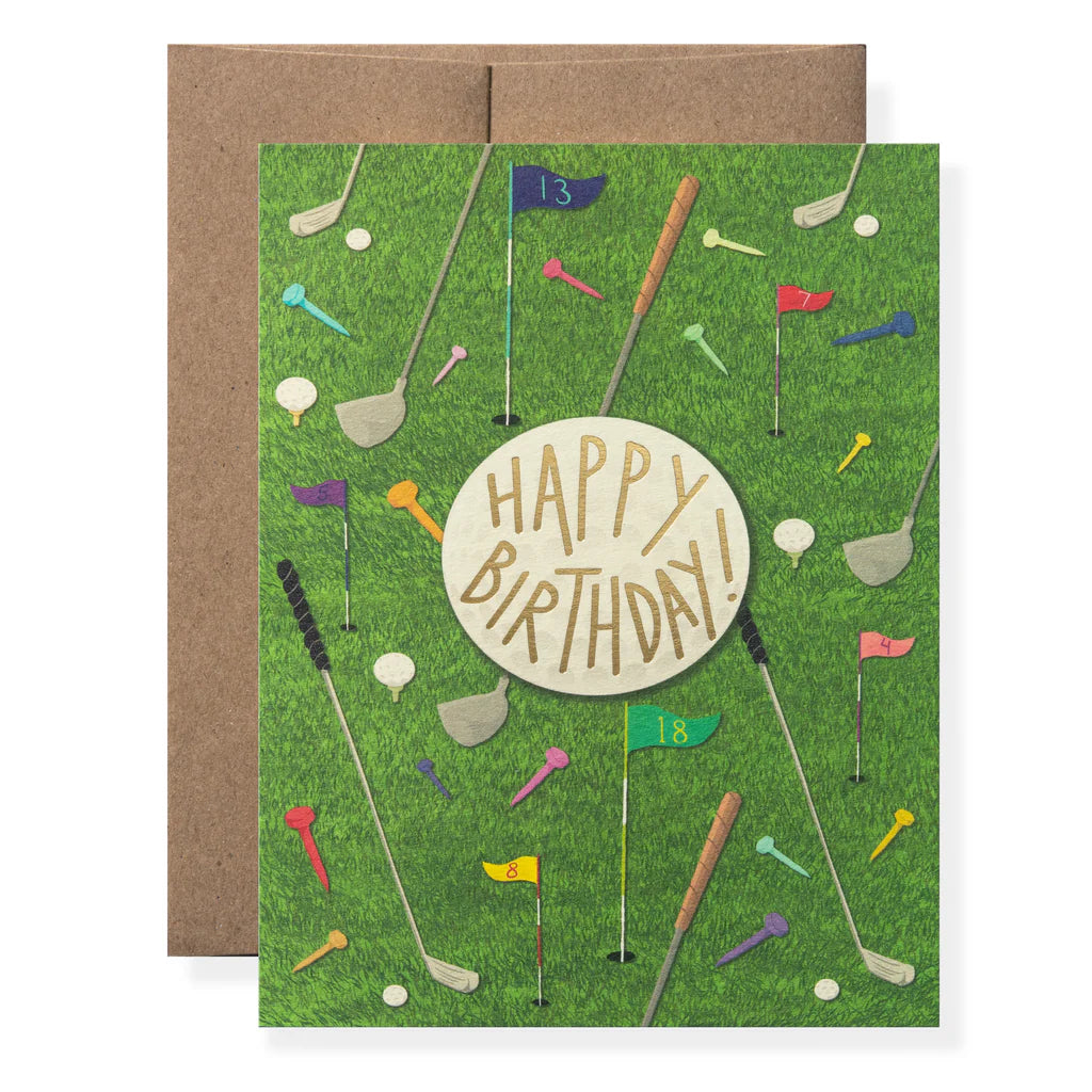 GOLF GREETING CARD