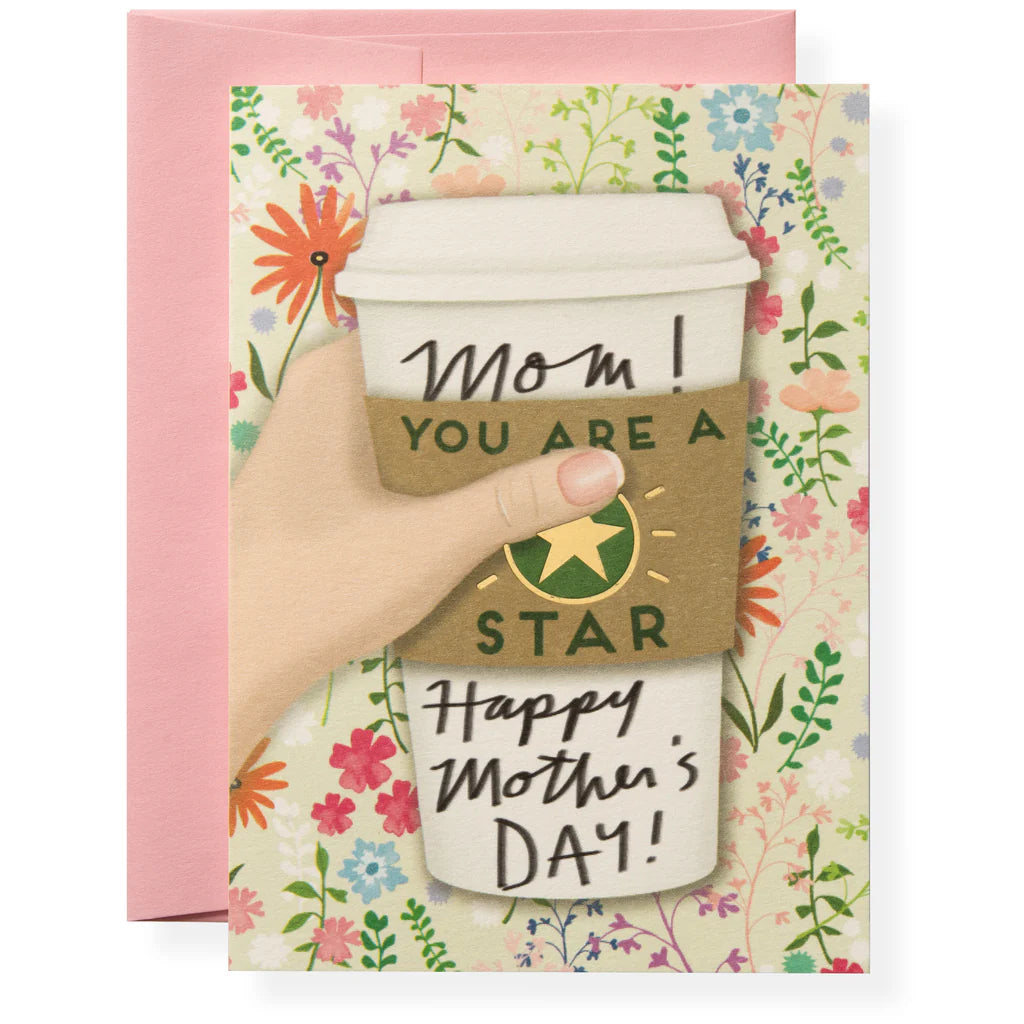 STAR MOM GREETING CARD