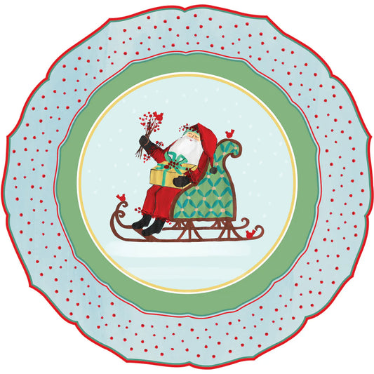 PLACEMAT - DIE-CUT OLD ST. NICK SHEIGH -PACK OF 12