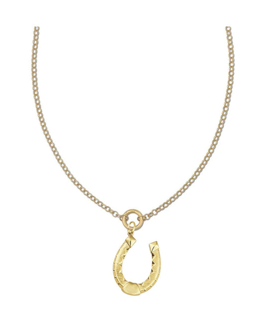 PERCY CLIP NECKLACE WITH FORTUNA HORSESHOE CHARM