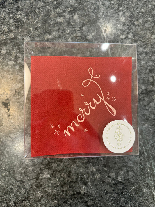 MERRY NAPKIN SET OF 25