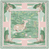 LILY PAD DOE SILK SCARF