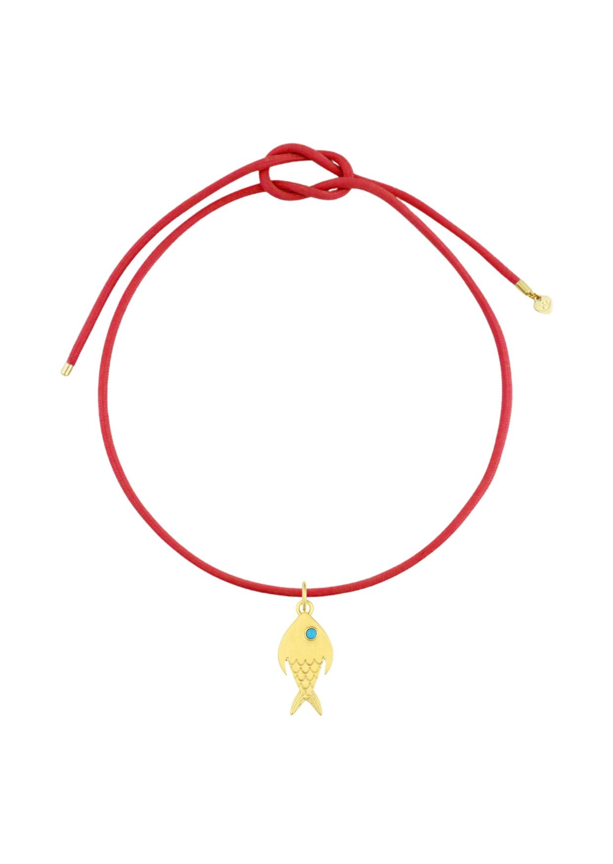FISH CHARM CORD NECKLACE