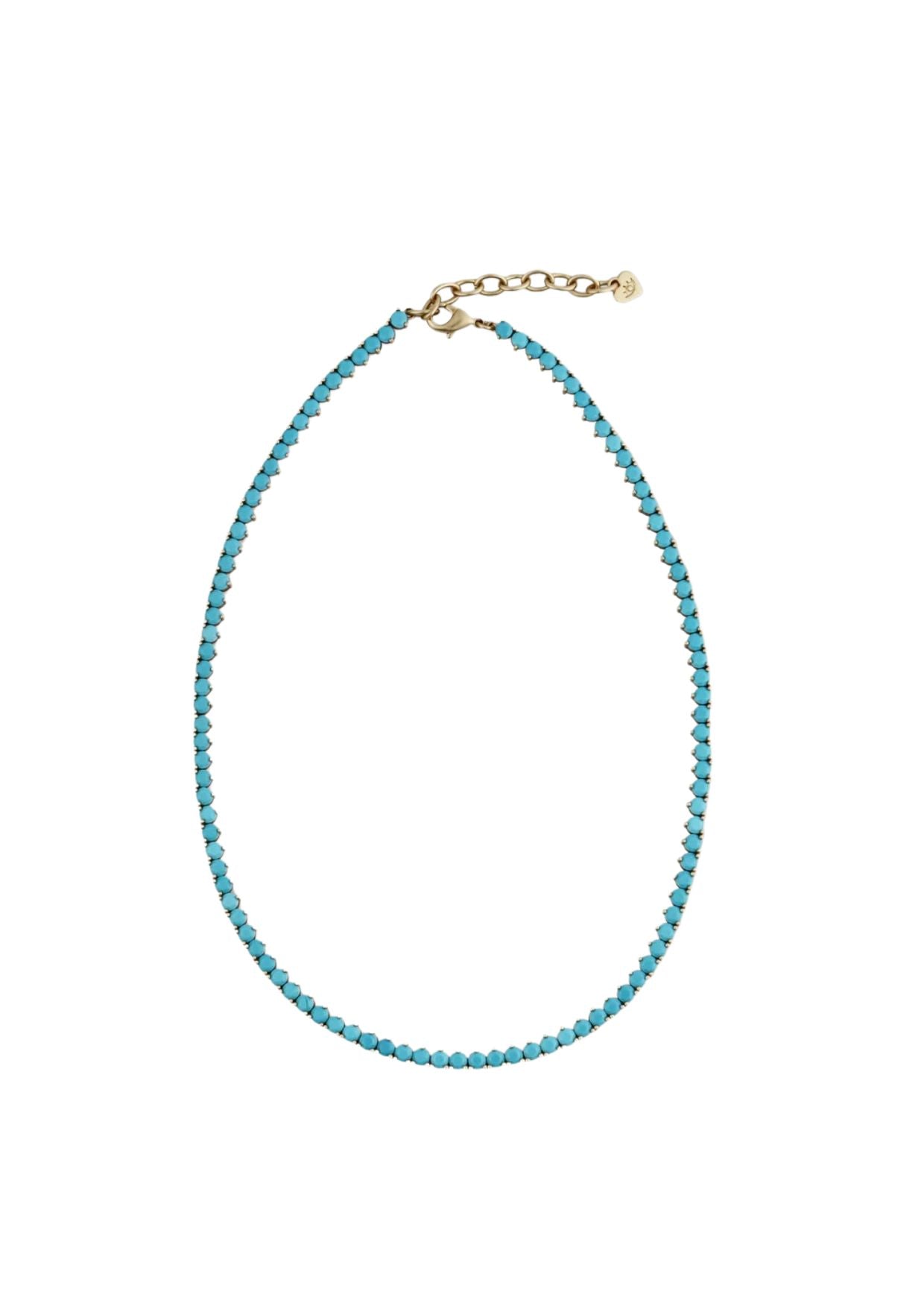 TURQUOISE TENNIS NECKLACE