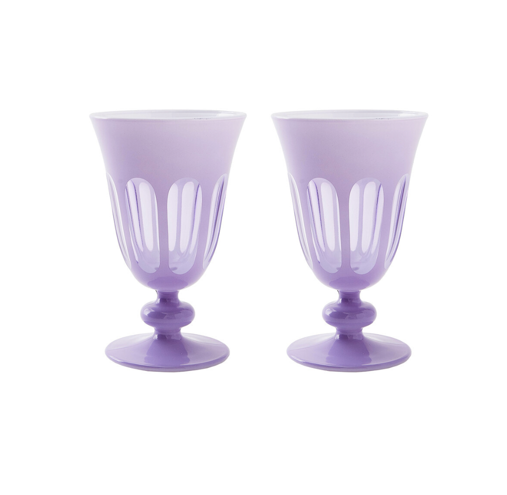 RIALTO GLASS TULIP- SET OF 2