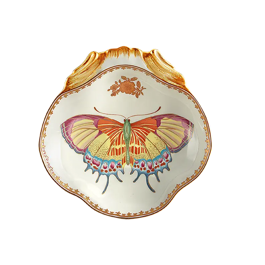 MOTTAHEDEH BUTTERFLY SHELL DISH
