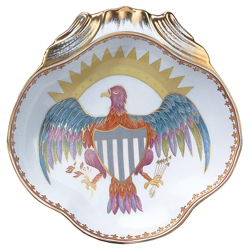 MOTTAHEDEH EAGLE SHELL DISH