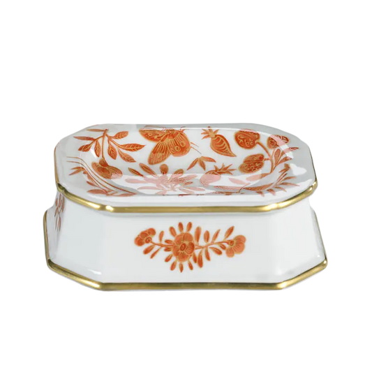 MOTTAHEDEH SACRED BIRD & BUTTERFLY MASTER SALT DISH OR SOAP DISH