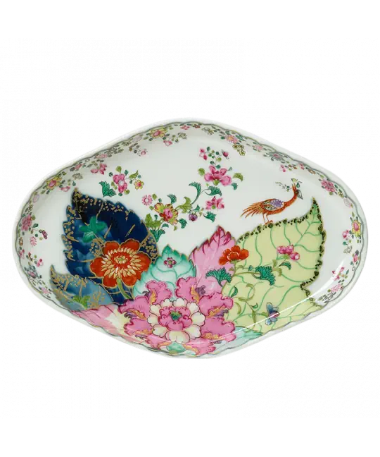 MOTTAHEDEH TOBACCO LEAF OVAL TRAY