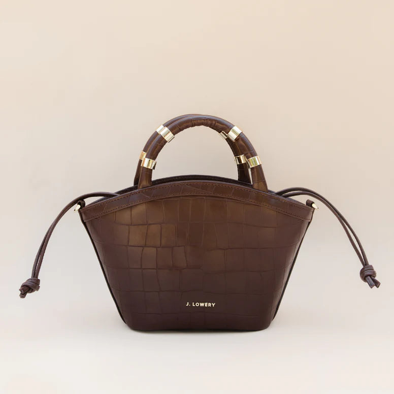 MINI TOTE ESPRESSO CROC