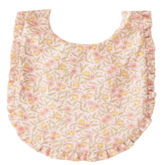 RUFFLE EDGE BIB BLOSSOM LILY PINK
