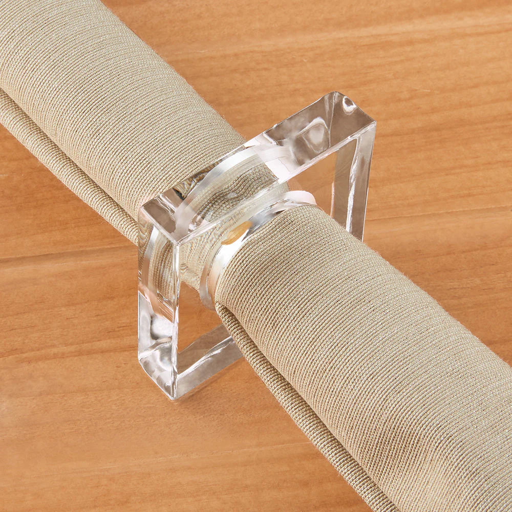 ACRYLIC NAPKIN RINGS SET OF 4