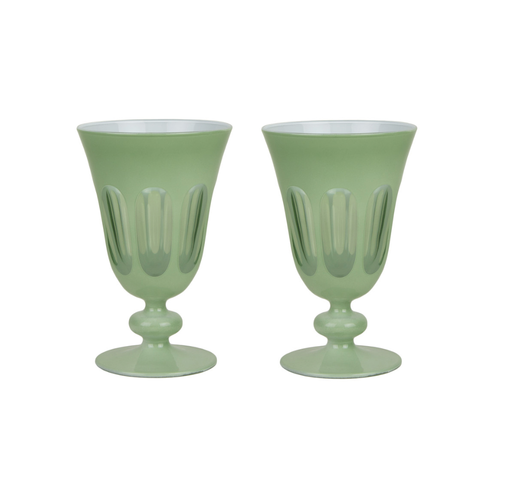 RIALTO GLASS TULIP- SET OF 2