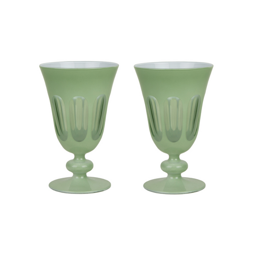 RIALTO GLASS TULIP- SET OF 2