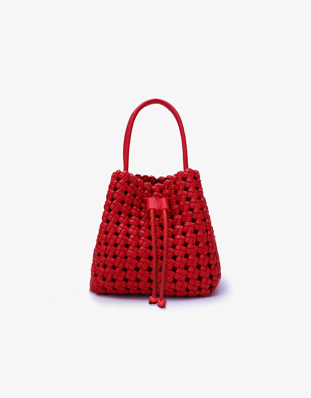 PERRIE BUCKET MINI WOVEN SQUARE TOTE