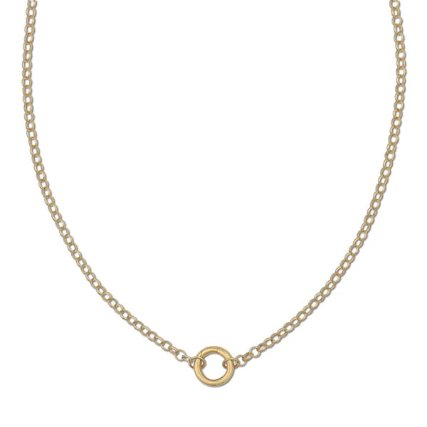 PERCY CLIP NECKLACE WITH FORTUNA HORSESHOE CHARM