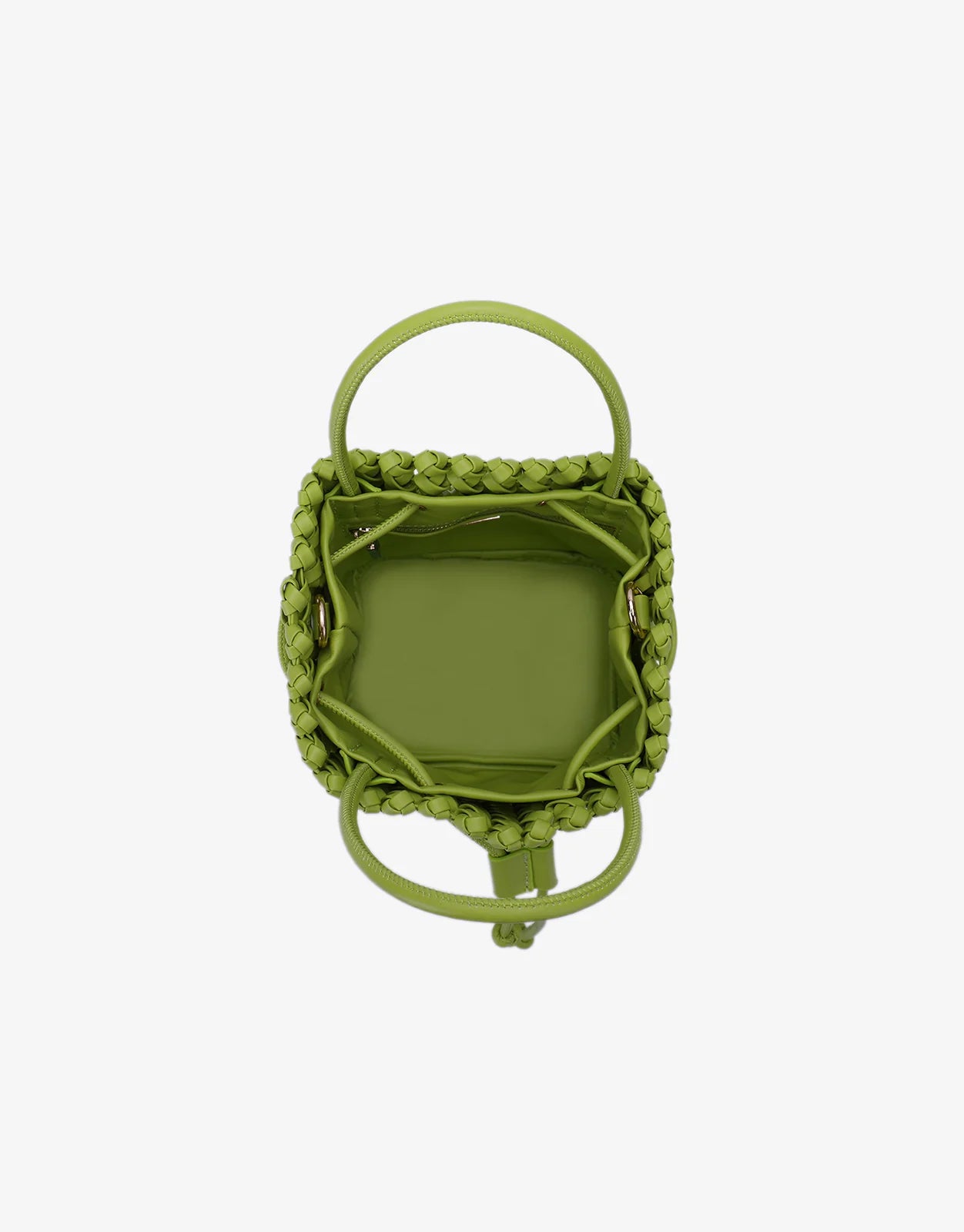 PERRIE BUCKET MINI WOVEN SQUARE TOTE