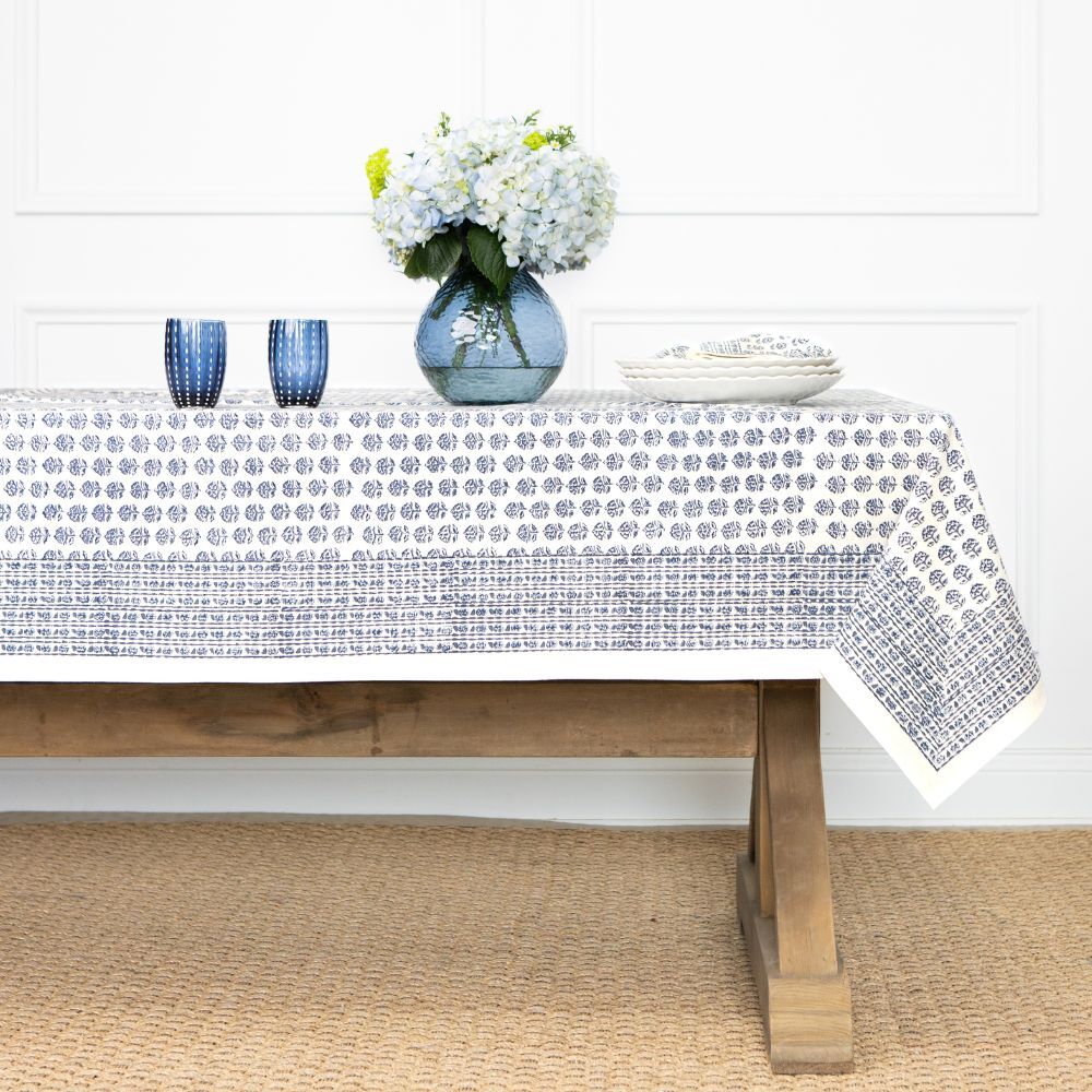 ELISE BLUE TABLECLOTH