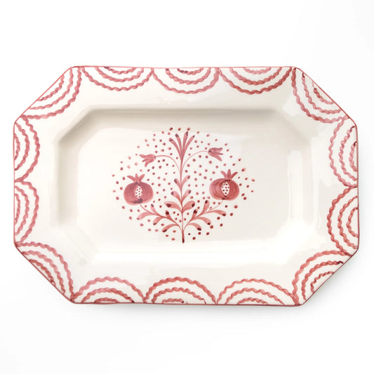 DUET ROSE RECTANGLE SERVING PLATTER