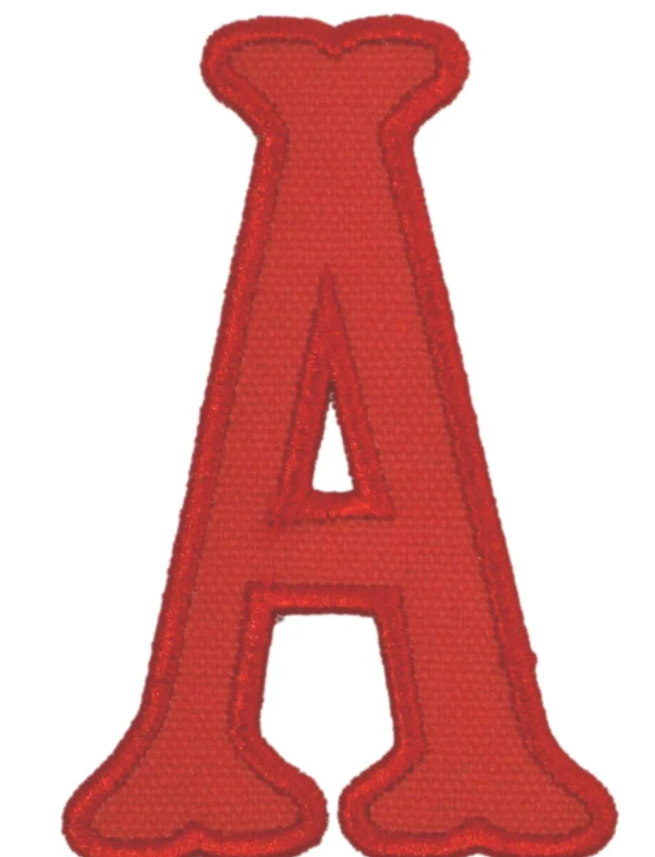 LETTER APPLIQUES- RED