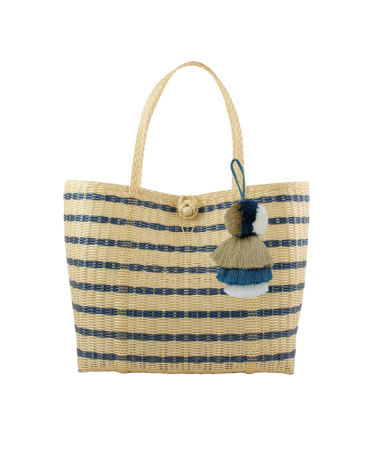 MEDIUM SAILOR STRIPE PEARL WITH TASSEL
