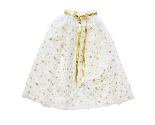 TULLE STAR CAPE IVORY