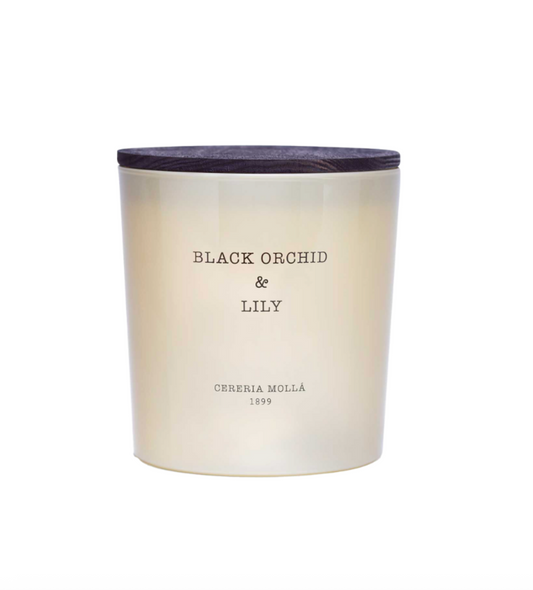CANDLE - 21 OZ. BLACK ORCHID & LILY - IVORY