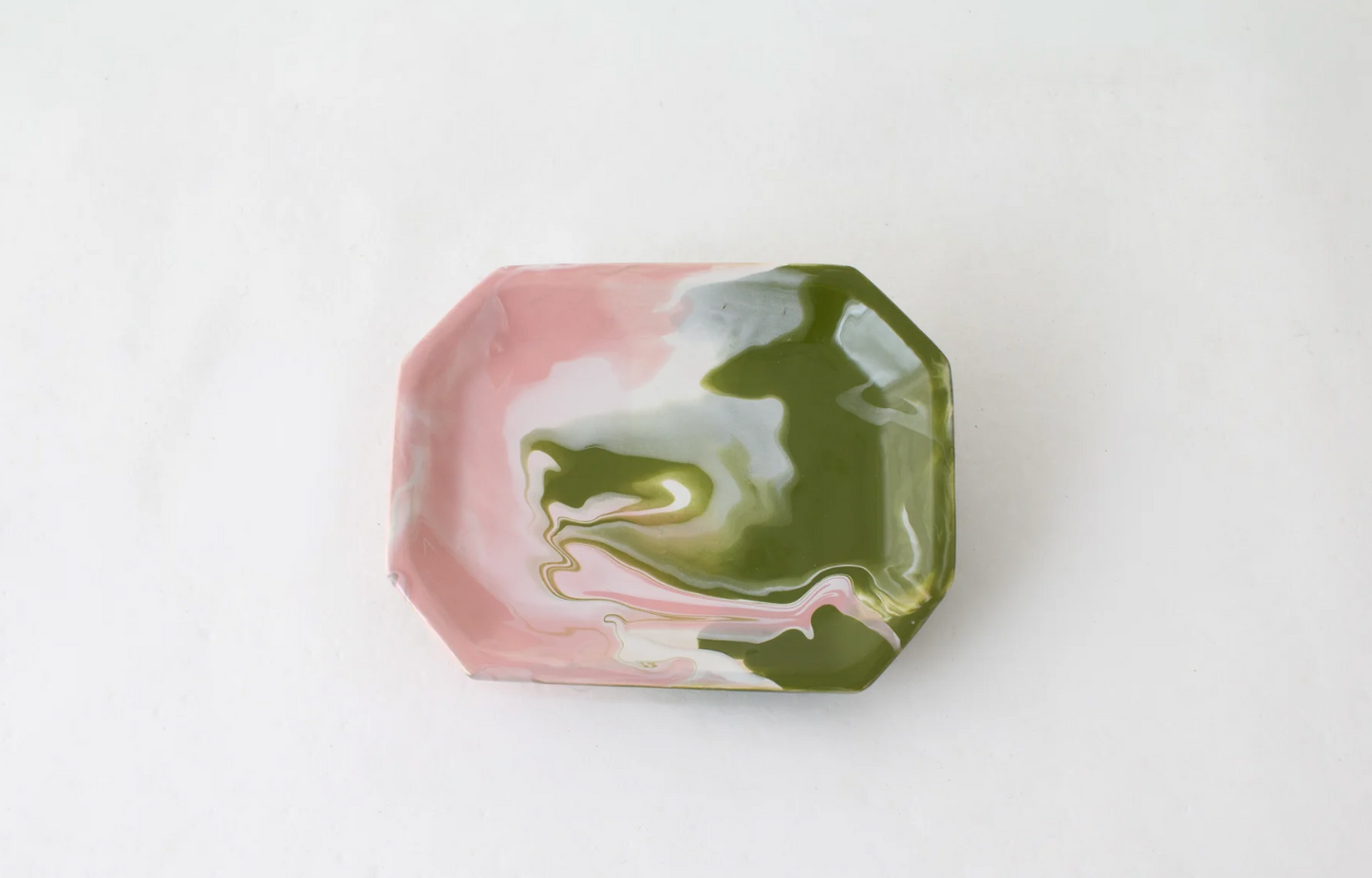 MINI TRAY GEODE PINK AND GREEN